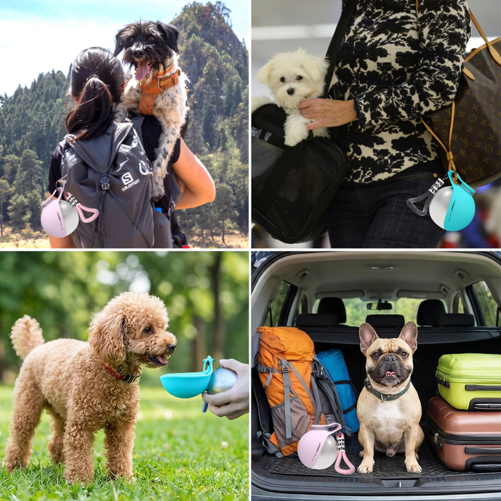 Zivora™ Dog Water Bottle with Bowl