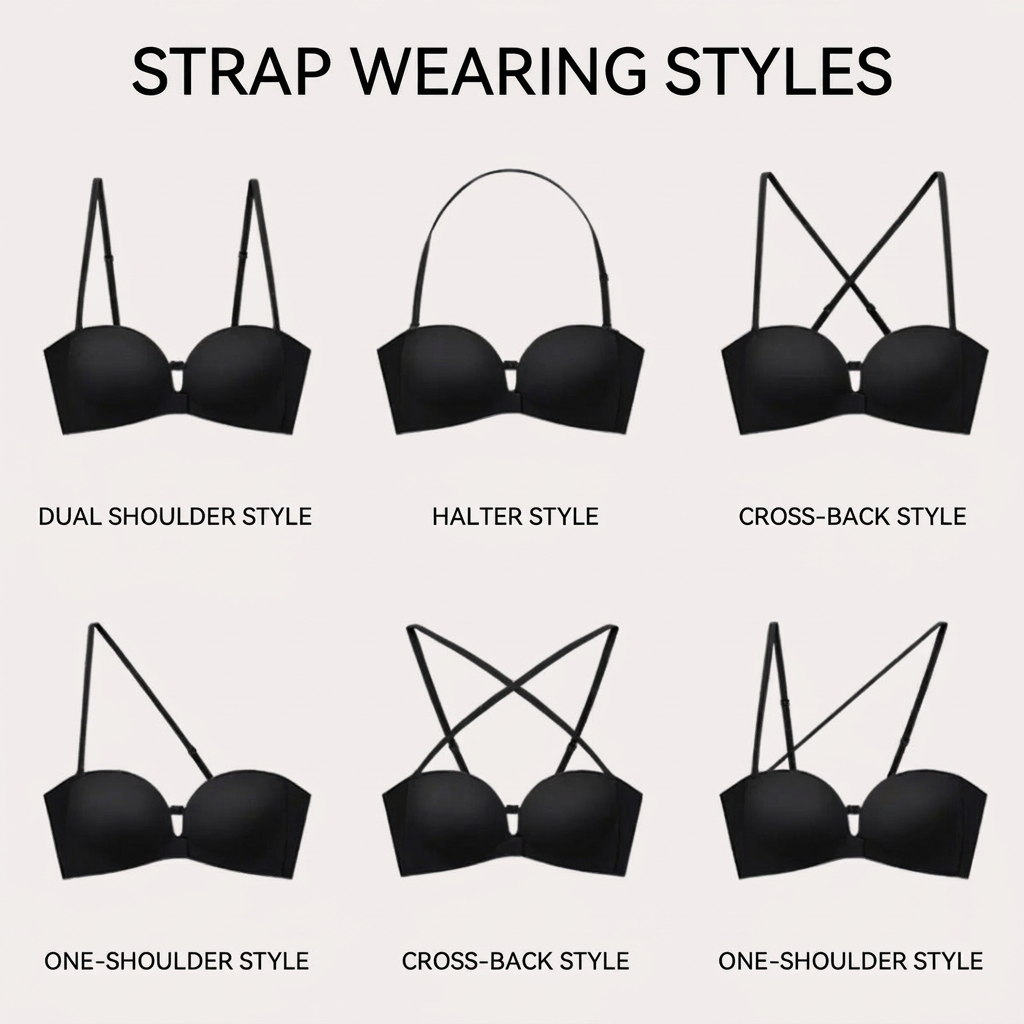 Zivora Invisible Strapless Push-Up Bra