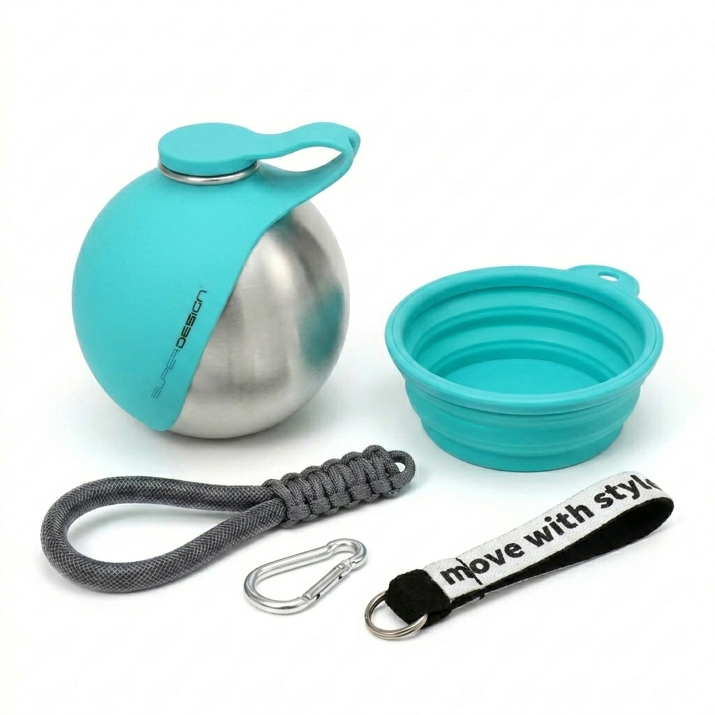 Zivora™ Dog Water Bottle with Bowl