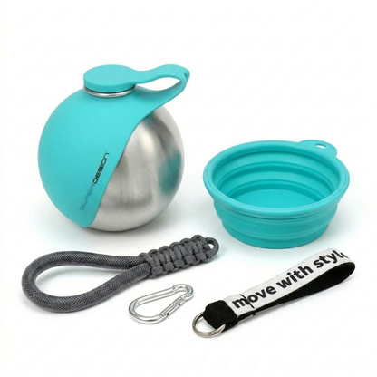 Zivora™ Dog Water Bottle with Bowl